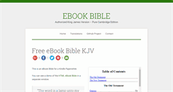 Desktop Screenshot of ebookbible.org